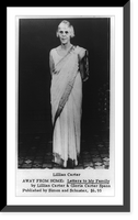Historic Framed Print, [Lillian Carter, full-length portrait, standing, facing left],  17-7/8" x 21-7/8"