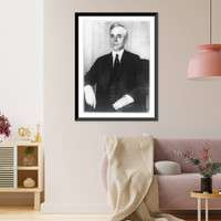 Historic Framed Print, [Cordell Hull, half-length, seated, facing slightly left],  17-7/8" x 21-7/8"