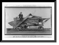 Man seated on Aultman-Taylor threshing machine.J.A. Hawkins, photographer, Vintage Poster