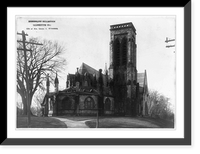 Memorial Church, N. Main St., Bryan, Texas, Antique Poster