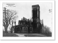 Memorial Church, N. Main St., Bryan, Texas, Antique Poster