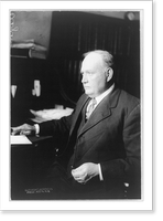 Henry De Lamar Clayton, three-quarter length portrait, facing left, seated at desk, Vintage Poster