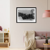 Historic Framed Print, [1920 car with five bystanders, Washington, D.C.],  17-7/8" x 21-7/8"