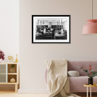 Historic Framed Print, Ward #4, Annex #7, American Hospital, Blois, France,  17-7/8" x 21-7/8"