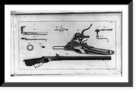 Eight figures of parts of a rifle.F. Wolf, Bad. Capitaine, Historic Print