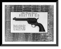 The frontier Colt of Billy the Kid, Historic Print