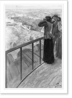 The garden of the Pope from the dome of St. Peter's.A. Castaigne, Historic Reproduction