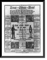 Historic Framed Print, Traue-Schaue-Wem?,  17-7/8" x 21-7/8"