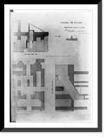 United States Capitol (Washington, D.C.). North wing. West end. Stairs to cellar. Sections.M.C. Meigs, Capt. of engineers; Tho. U. Walter, Archt. ex. U.S.C, Vintage Print