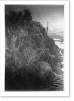 The fierce struggle of Alexander's cavalry, led by himself, at the ford of the Granicus.A. Castaigne. Classic, Historic Print
