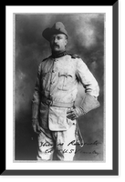 Historic Framed Print, [Theodore Roosevelt, three-quarter length portrait, standing, facing left, in uniform],  17-7/8" x 21-7/8"