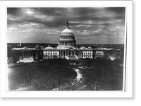 Historic Framed Print, East front of the U.S. Capitol,  17-7/8" x 21-7/8"