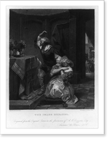 Vintage Americana Print - The image breaker.painted by E. Leutze