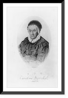 Caroline Lucretia Herschel, half-length portrait, facing slightly left.Joseph Brown, sc, Vintage Poster