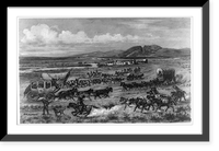 On the Oregon Trail.W.H. Jackson, Antique Print