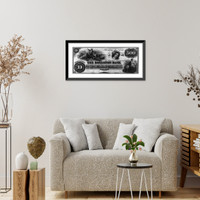 Vintage Americana Print - Boston - Banknote for $500 from the Boylston
