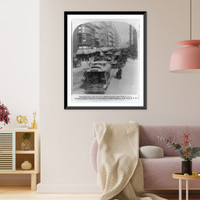 Historic Framed Print, Broadway from Union Square to Madison Square, New York,  17-7/8" x 21-7/8"