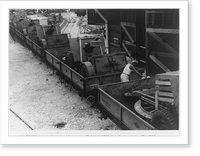 Guns loaded on a train ready for transit, Singapore, Malay Peninsula, Historic Reproduction