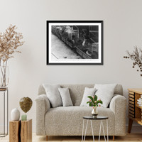 Guns loaded on a train ready for transit, Singapore, Malay Peninsula, Historic Reproduction