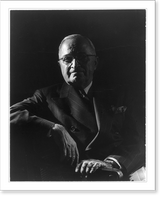 Historic Framed Print, [Harry S. Truman, half-length portrait, seated, facing slightly left],  17-7/8" x 21-7/8"