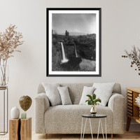 Historic Framed Print, Fujiyama from Odaki Waterfalls,  17-7/8" x 21-7/8"