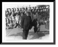 President Harding with dead game birds - ducks and geese, Vintage Print
