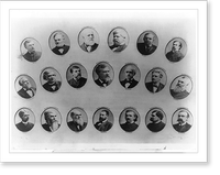 United States Senators, who attended the funeral of General Grant, and rode in close carriages, Antique Poster