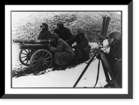 Greek gun crew at work during the campaign in Albania, Antique Wall Art