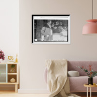 Historic Framed Print, Erhardt and his "War Dog",  17-7/8" x 21-7/8"