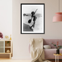 Historic Framed Print, Muff in hand. Alice Maison,  17-7/8" x 21-7/8"