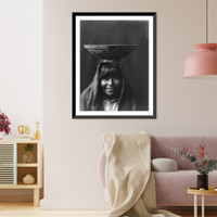 Historic Framed Print, Pima matron,  17-7/8" x 21-7/8"