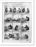 Pete. Pete watches as a laborer begins to dig a hole, Historic Print