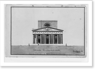 Bank building (2nd Bank of the United States"), Philadelphia, Pennsylvania. North and south front, elevation" - 2, Vintage Wall Art