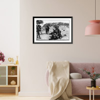 Chinese peddlers about U.S. army camp, Casas Grandes, Mexico. Mexican-US campaign after Villa, 1916 Classic, Antique Wall Art