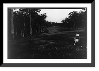Historic Framed Print, [New golf links, Deer Park, Maryland, looking down fairway from tee],  17-7/8" x 21-7/8"