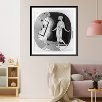 Historic Framed Print, Pearl White as a dramatic heroine,  17-7/8" x 21-7/8"