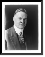 Historic Framed Print, [Herbert Hoover, head-and-shoulders portrait, facing front],  17-7/8" x 21-7/8"