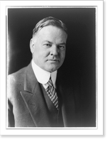 Historic Framed Print, [Herbert Hoover, head-and-shoulders portrait, facing front],  17-7/8" x 21-7/8"