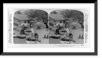 Primitive native life of India. Hindu women grinding at the mills, Historic Reproduction