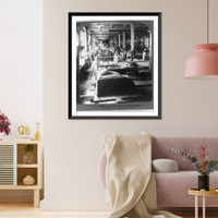 General view in pattern shop, Antique Print