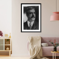 George Barnsdale Cox, head-and-shoulders portrait, facing right, Vintage Wall Art