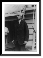 Charles B. Curtis of New York, minister to El Salvador, three-quarter-length portrait, standing, facing left, on deck of El Salvador, Antique Print