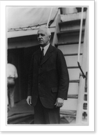 Charles B. Curtis of New York, minister to El Salvador, three-quarter-length portrait, standing, facing left, on deck of El Salvador, Antique Print