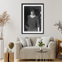 Mrs. J. Leiter, half-length portrait, standing with right hand on hip, facing front, Vintage Print