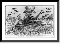 Mr. Harrison goes shooting and fishing, Antique Poster
