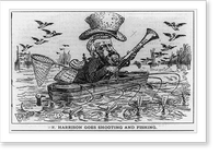 Mr. Harrison goes shooting and fishing, Antique Poster