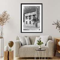 Historic Framed Print, George Washington house, Bridgetown,  17-7/8" x 21-7/8"