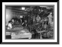 Historic Framed Print, The Sanitary filling machine,  17-7/8" x 21-7/8"