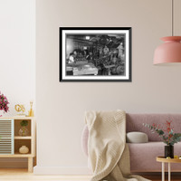 Historic Framed Print, The Sanitary filling machine,  17-7/8" x 21-7/8"