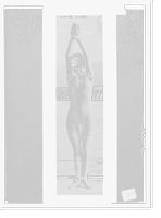 Historic Framed Print, Claire Farry diving,  17-7/8" x 21-7/8"